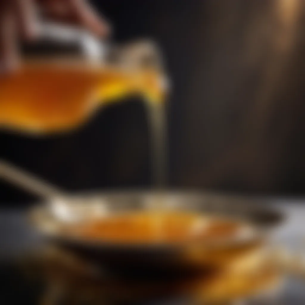 Luxurious honey drizzle for Incir Uyutması