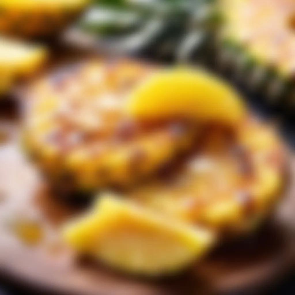 Sweet and Tangy Grilled Pineapple Treat Honey Glazed Grilled Pineapple Slices