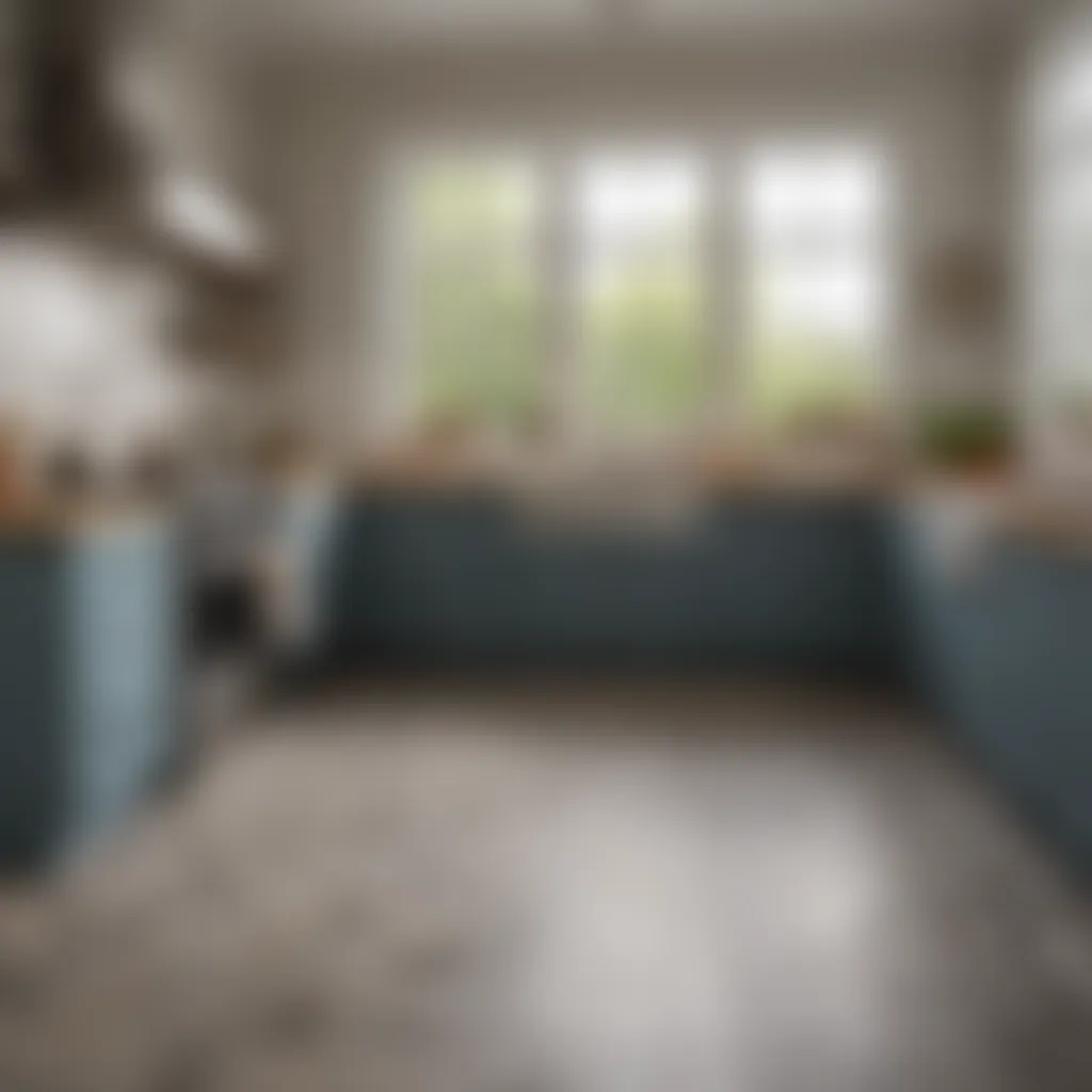 A well-maintained kitchen with spotless grout