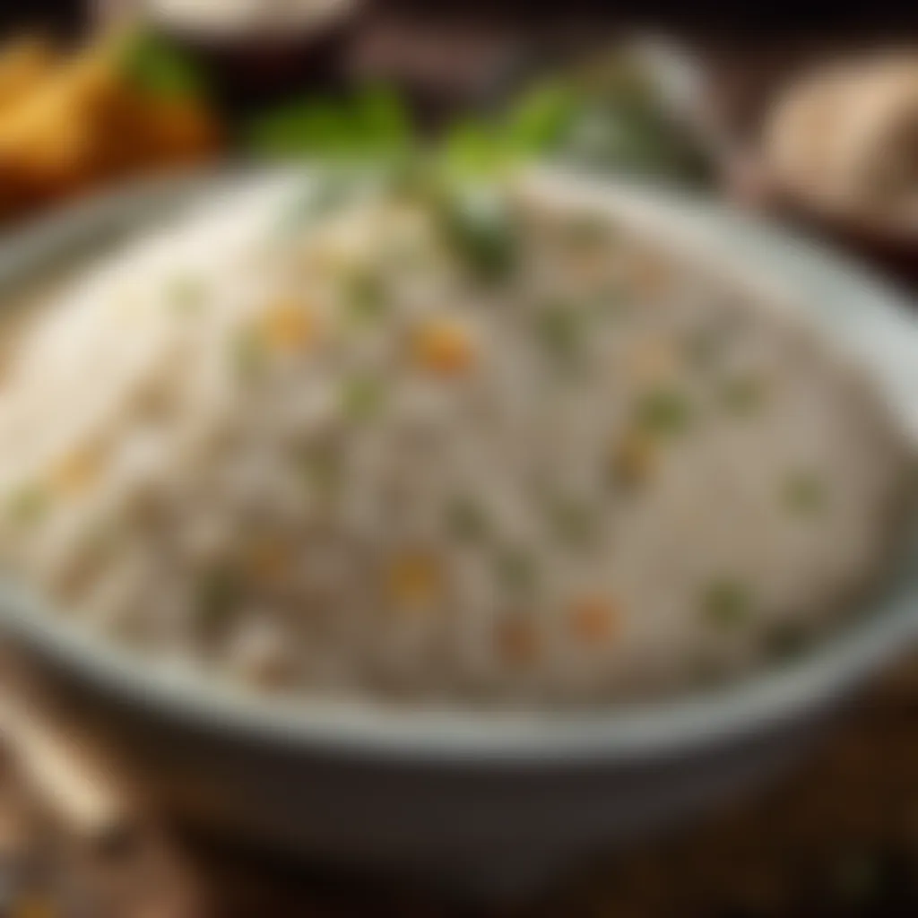 Fragrant basmati rice for Hyderabadi Biryani