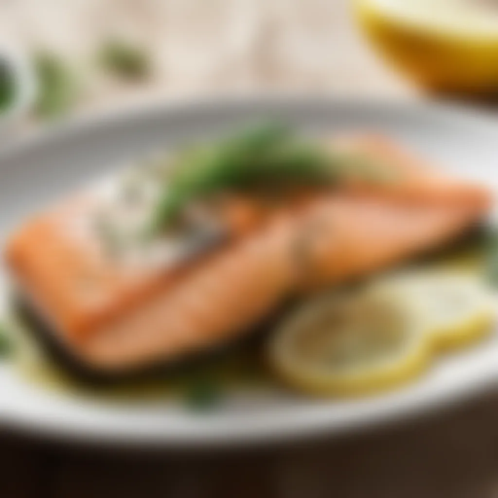 Baked Salmon with Lemon and Dill