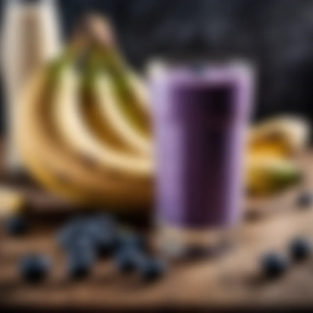 Banana and Blueberry Smoothie