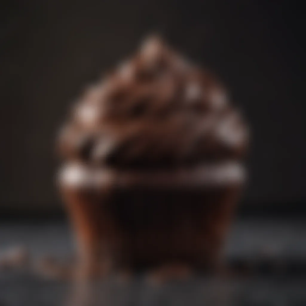 Decadent Chocolate Cupcake Drizzled with Luxurious Ganache Indulgent Chocolate Cupcake with Rich Ganache Drizzle