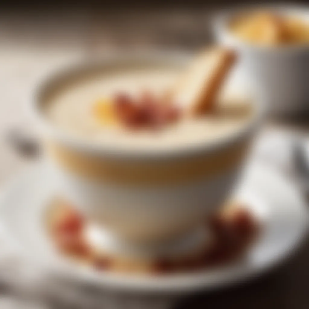 Indulgent Creamy Chicken Soup Garnished with Crispy Bacon