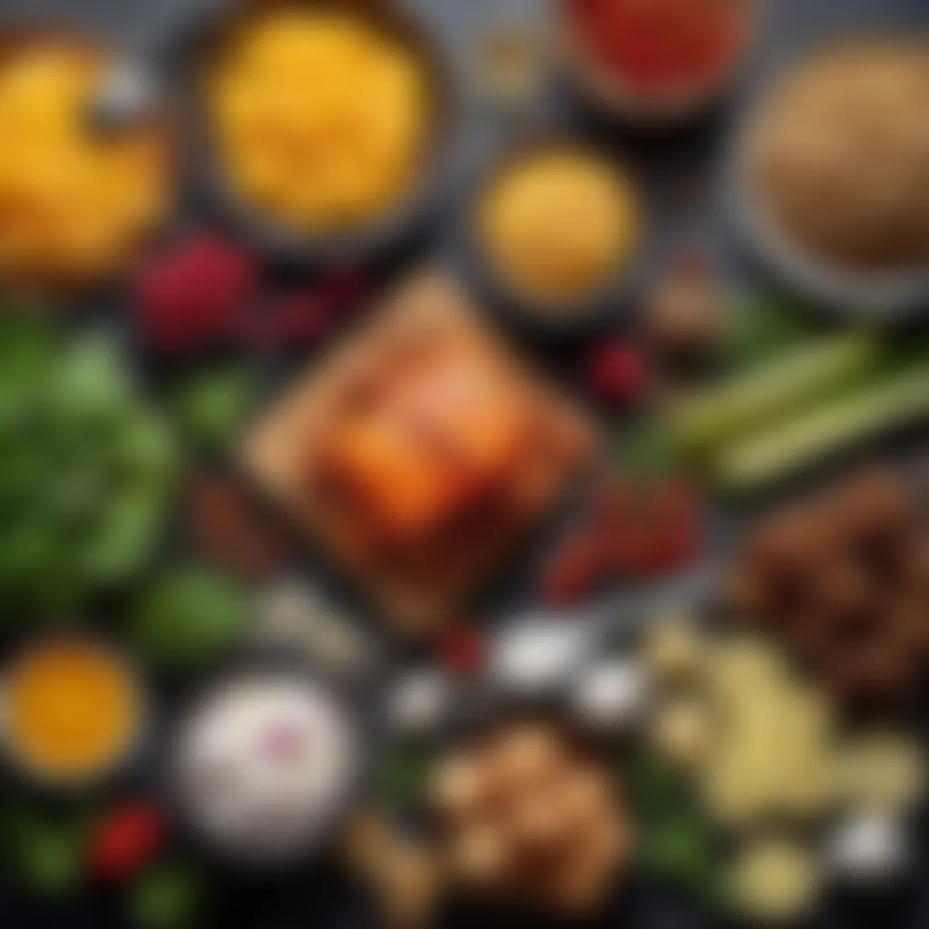 Metamorphosis of Ingredients Illustration of ingredients being transformed by different cooking methods