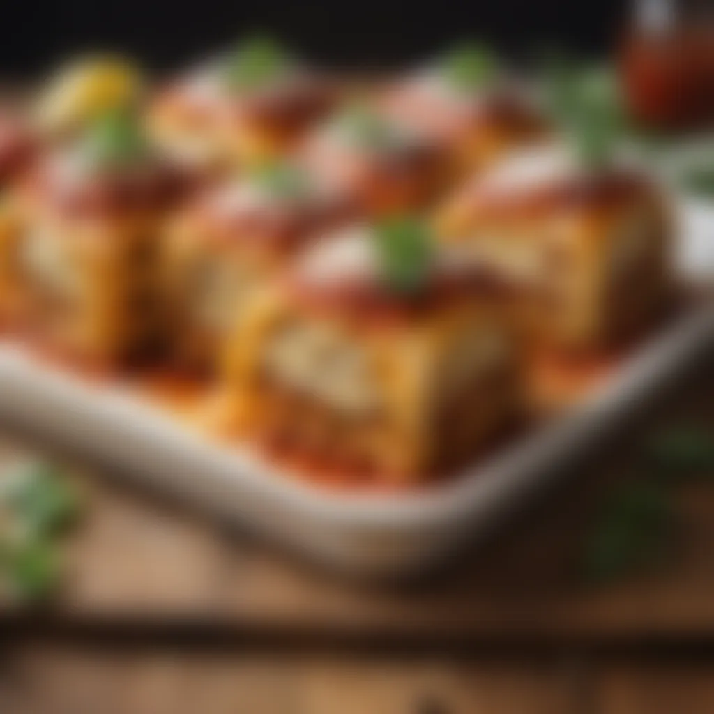 Innovative lasagna roll-ups stuffed with flavorful fillings