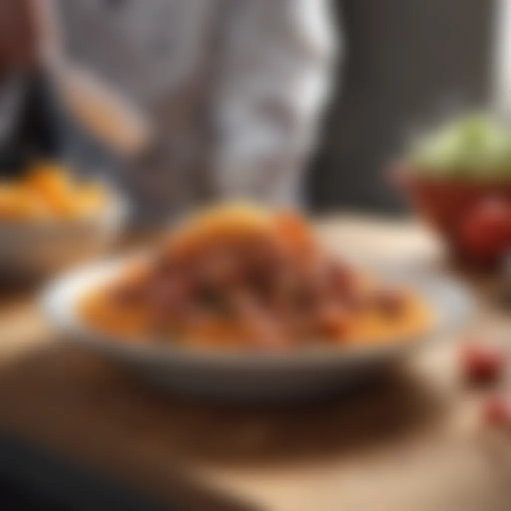 Innovative Culinary Technique Illustration Innovative culinary technique illustration