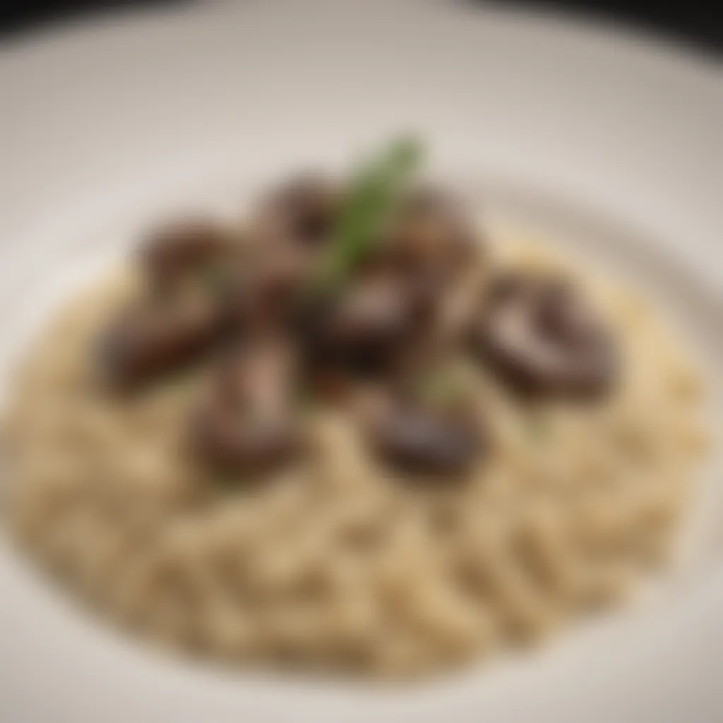 Gourmet Mushroom Risotto with Truffle Infusion