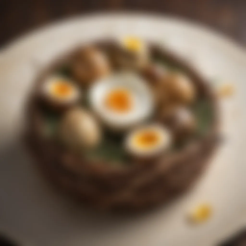 Elegant Quail Egg Nest Appetizer