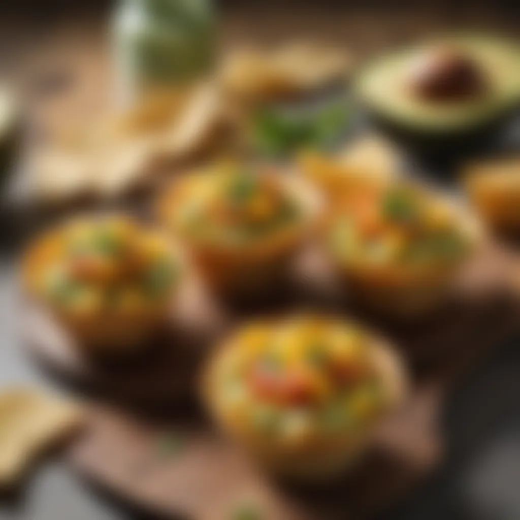 Tropical Avocado Mango Salsa Cups Avocado and Mango Salsa Cups with Plantain Chips