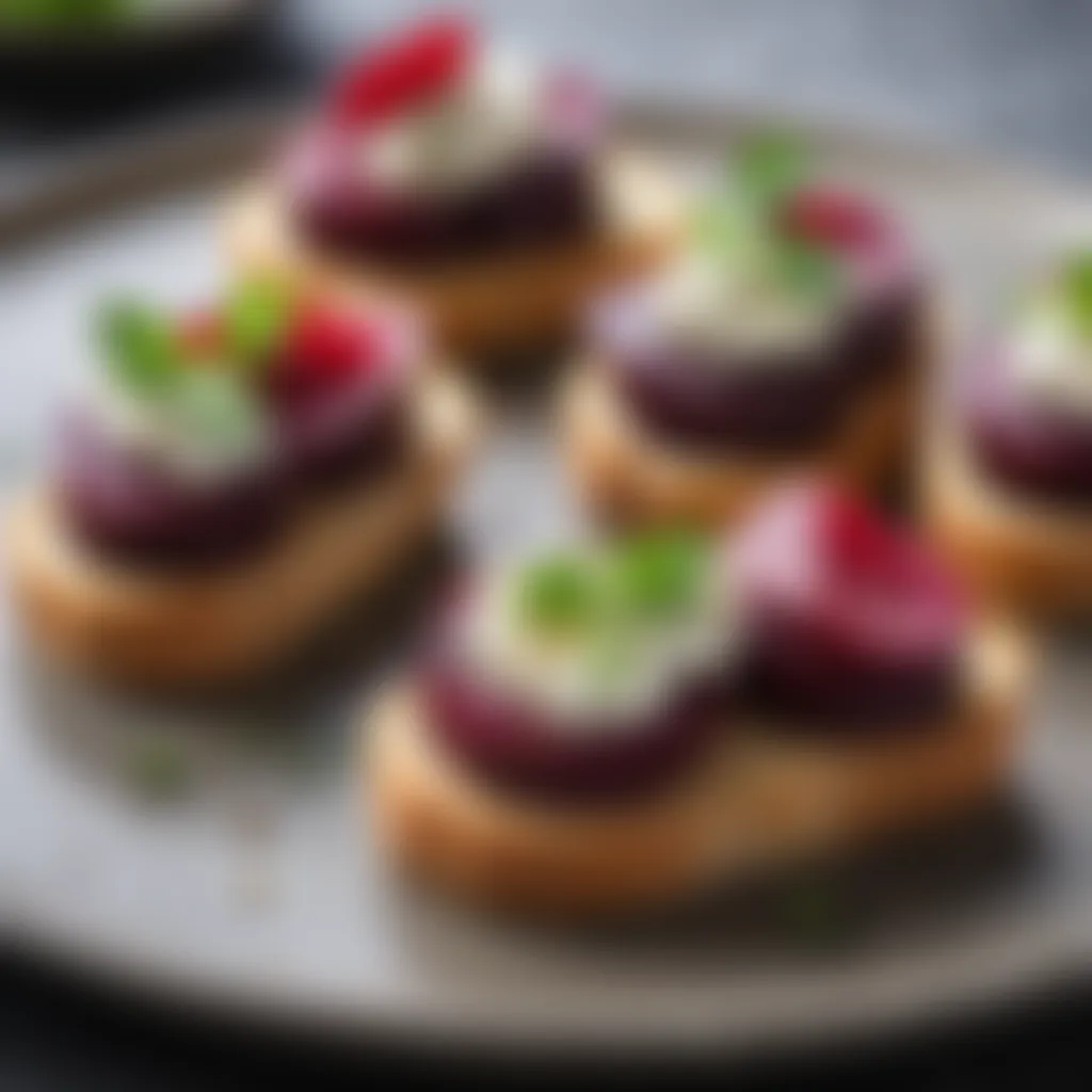 Beetroot and Goat Cheese Crostini Delight Exquisite Beetroot and Goat Cheese Crostini