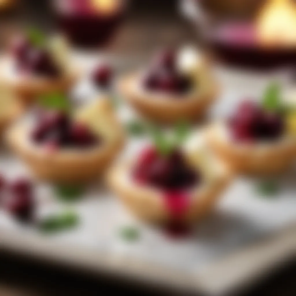 Elegant Cranberry Brie Bites