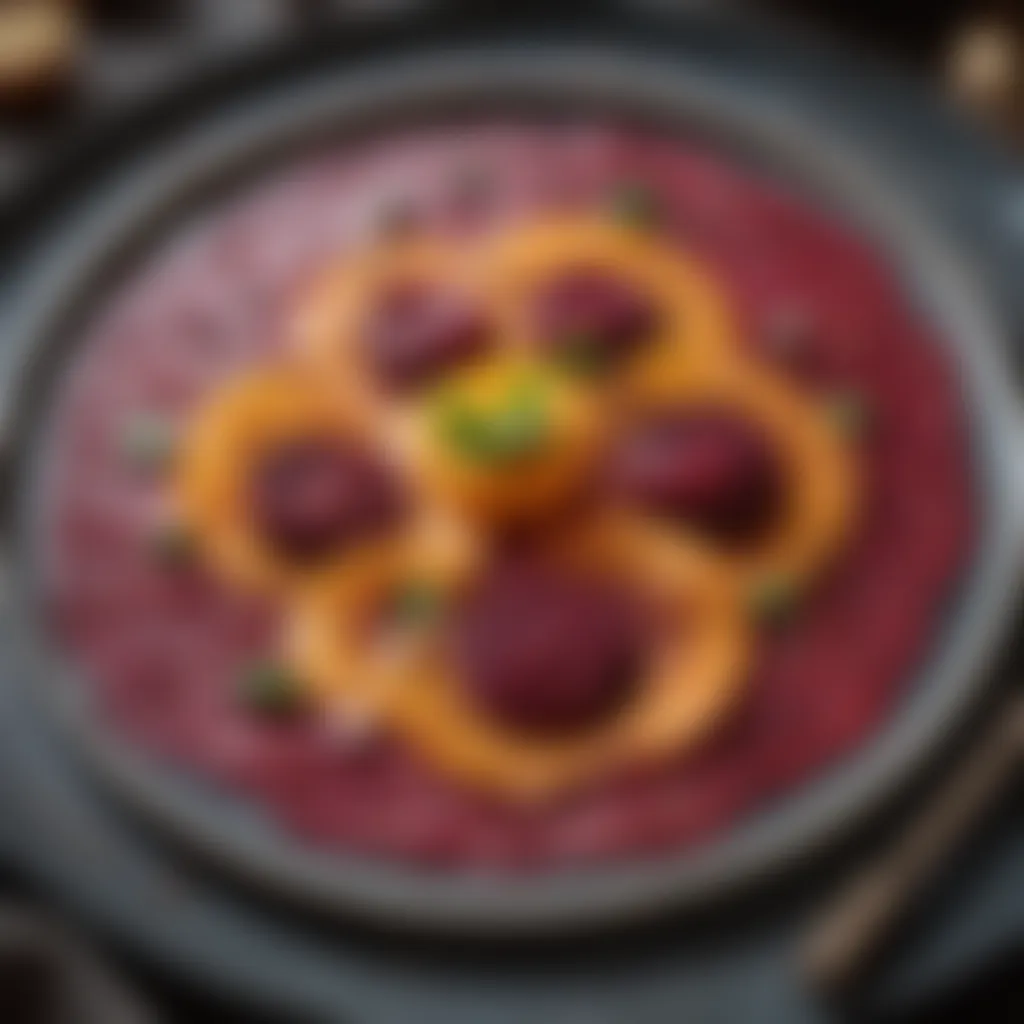 Beetroot Carpaccio with Citrus Drizzle Exquisite Beetroot Carpaccio with Citrus Drizzle