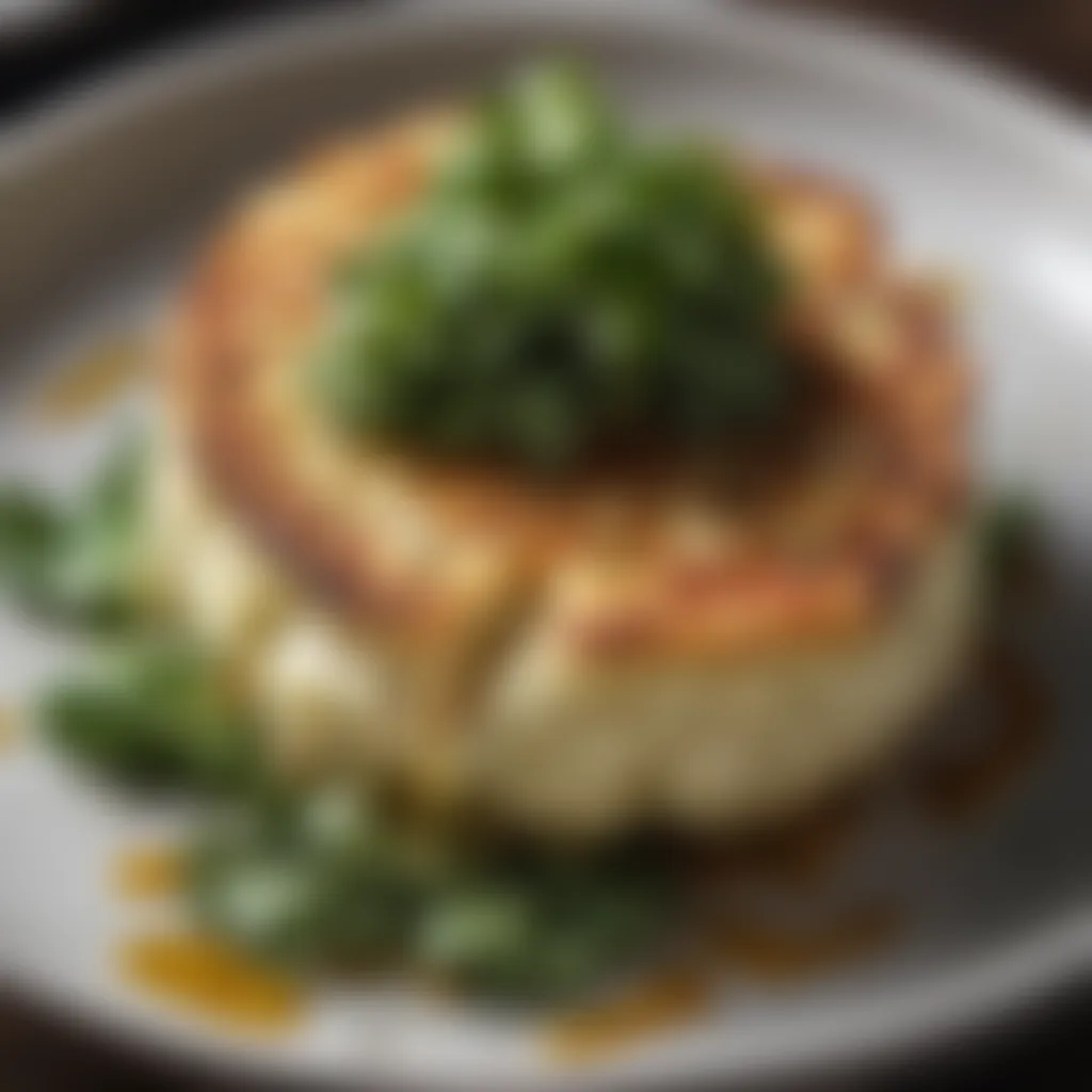 Cauliflower Steak with Chimichurri Sauce Innovative Cauliflower Steak with Chimichurri Sauce