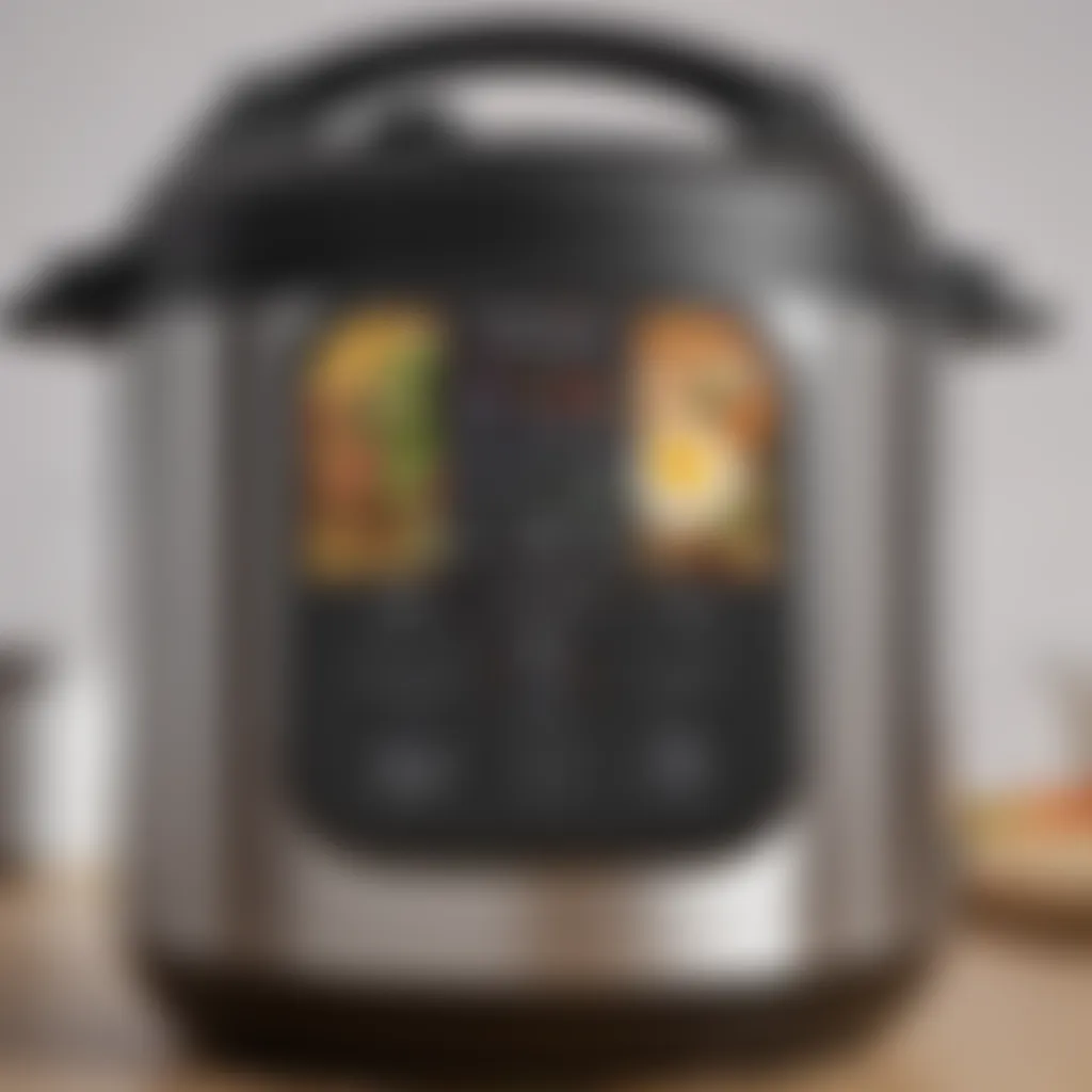 Close-up view of Instant Pot Soup Maker showcasing its control panel