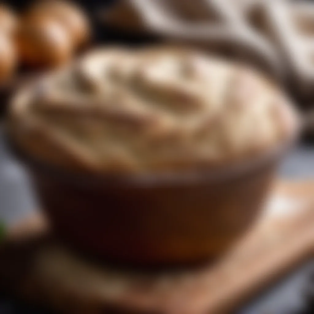 Bowl of Irish Wheaten Bread Dough