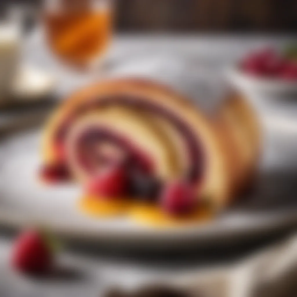 Jam Roly Poly dessert