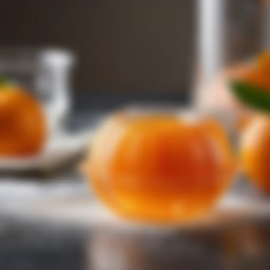 Gelatin Molding Around Mandarin Orange