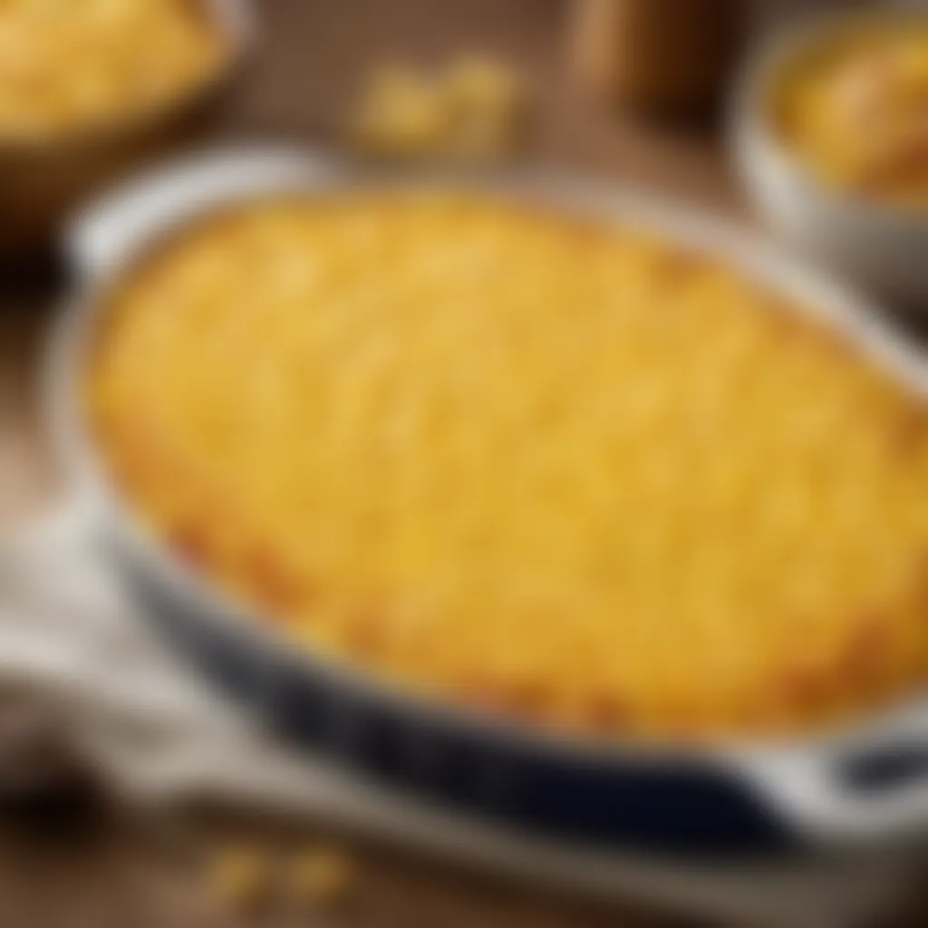 Jiffy Corn Casserole Garnished