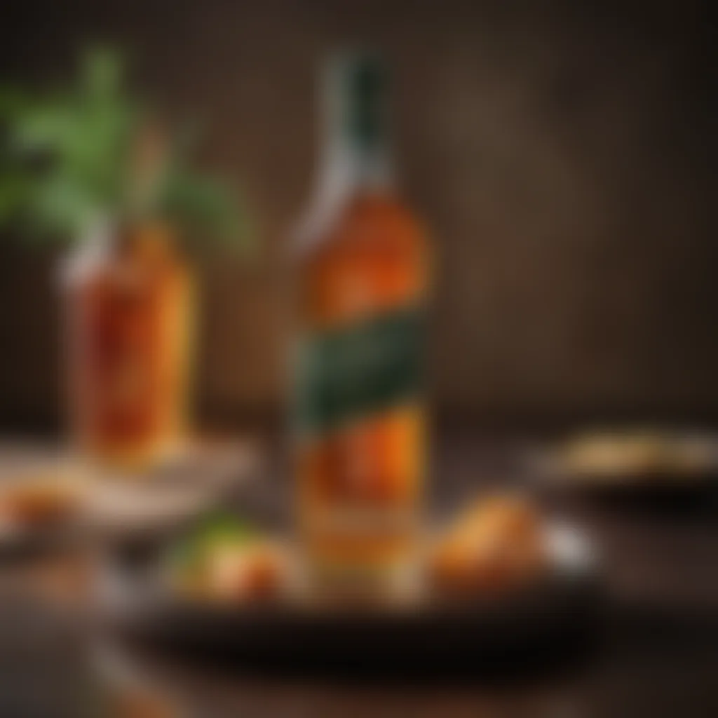 A sophisticated food pairing featuring Johnnie Walker Green Label