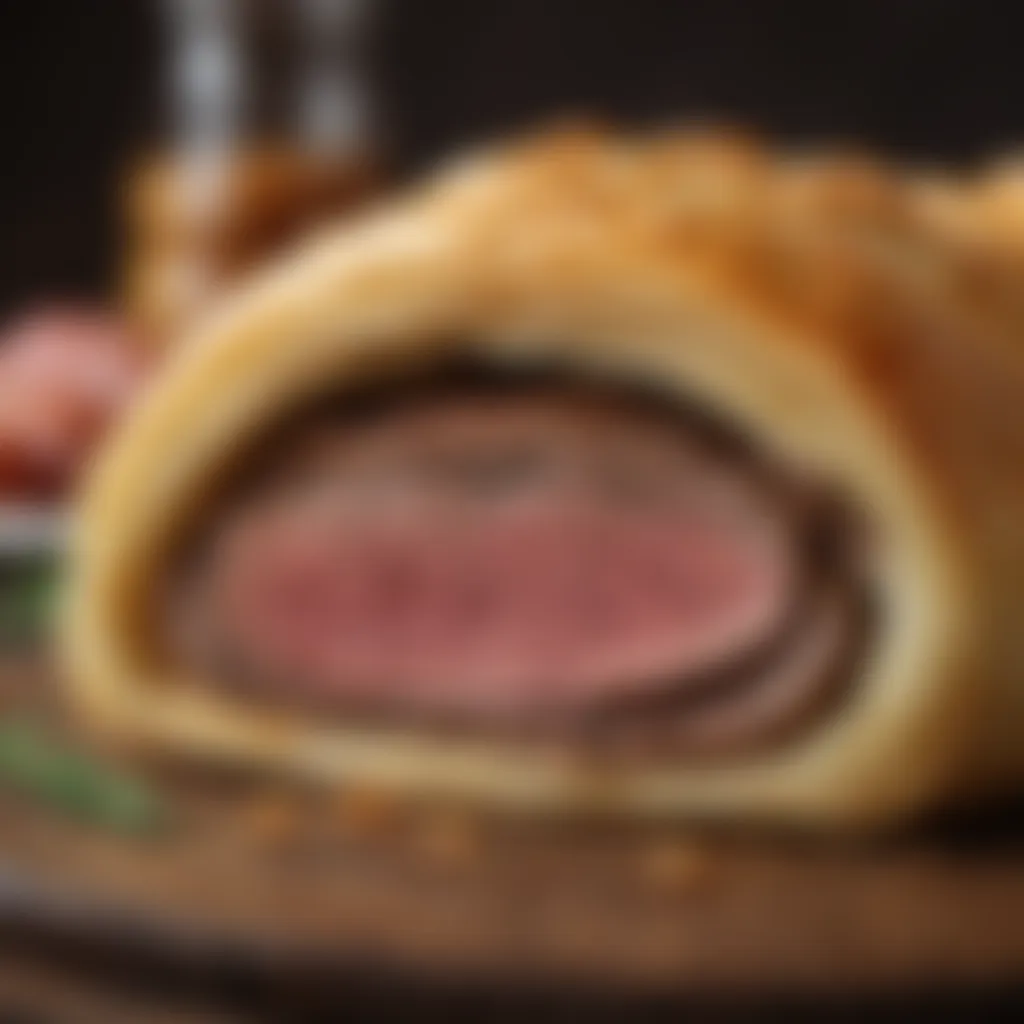 Juicy Beef Wellington Wrapped in Buttery Puff Pastry