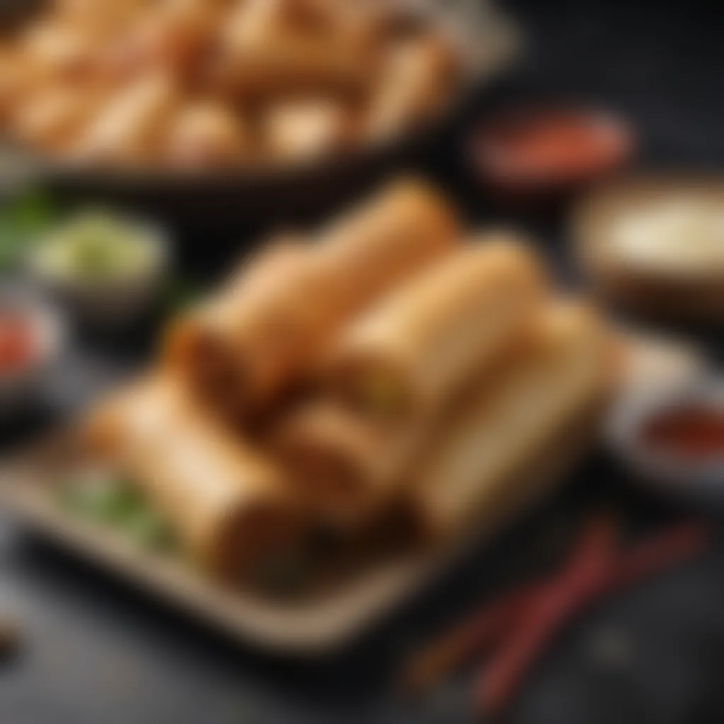 Exotic Fusion Flavors Dance in Jumbo Lumpia Exotic fusion flavors