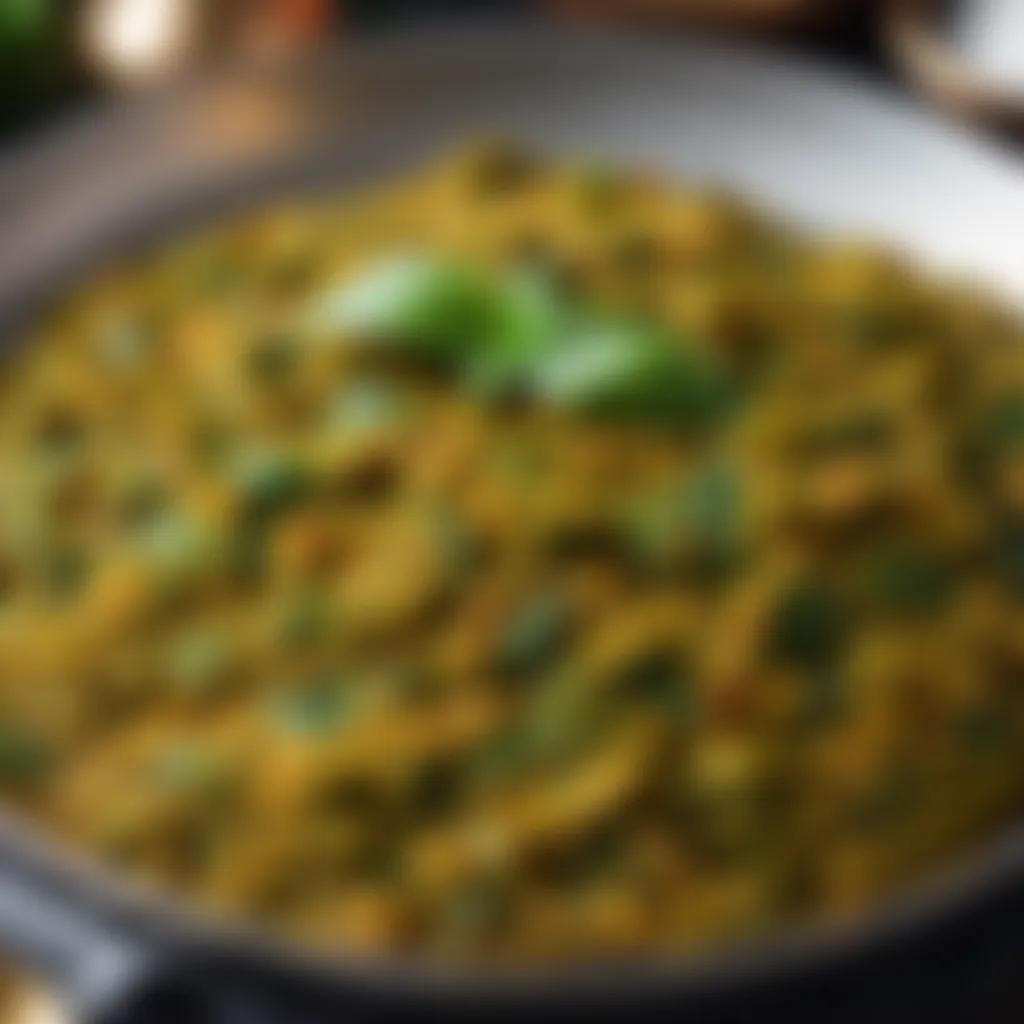 Golden perfection of cooked Karela Bharta