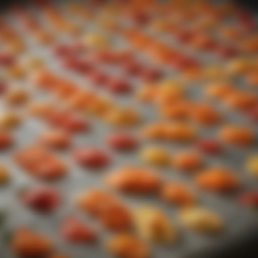 An array of vegetable sheets produced by the KitchenAid Vegetable Sheet Cutter.