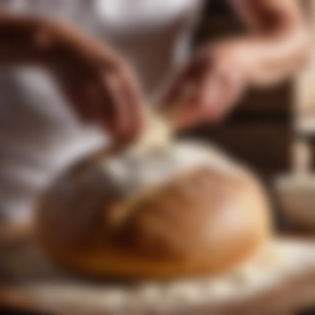 Kneading the Dough for 25 kg Flour Bread