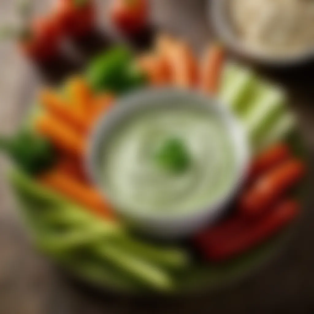 Fresh vegetables for Knorr vegetable dip