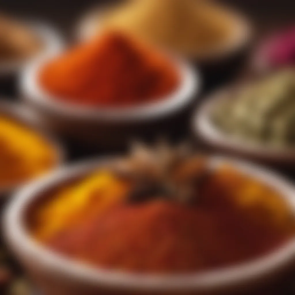 Close-up of a bowl of aromatic spices