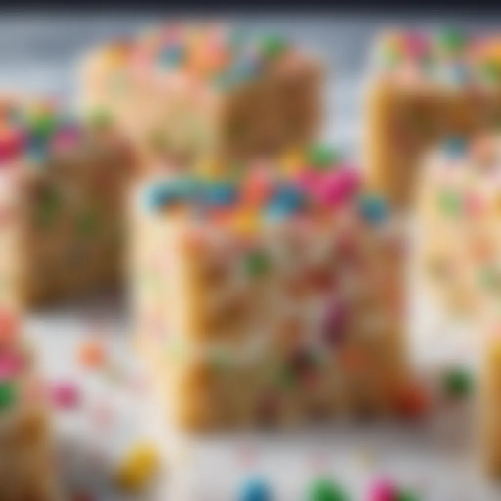 Krispie Treats with Colorful Sprinkles