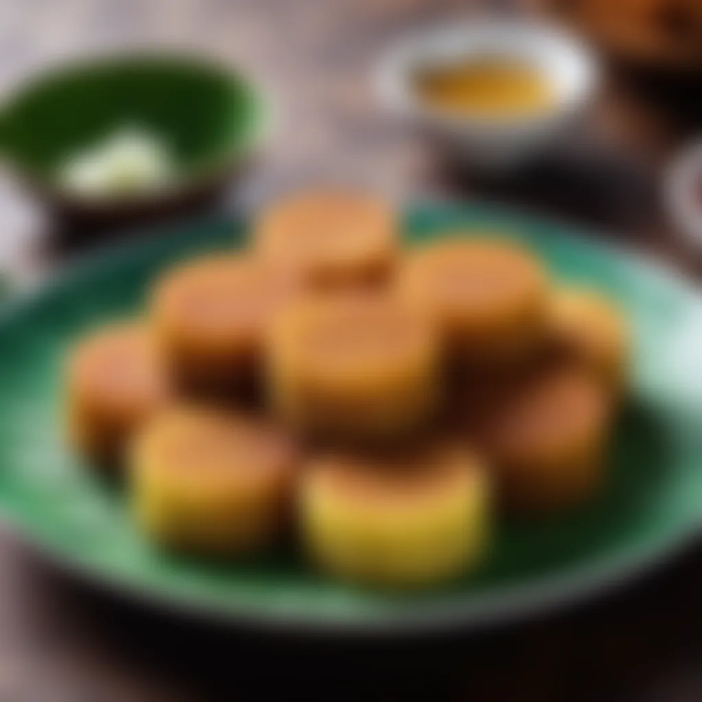 A plate of kuih kaswi