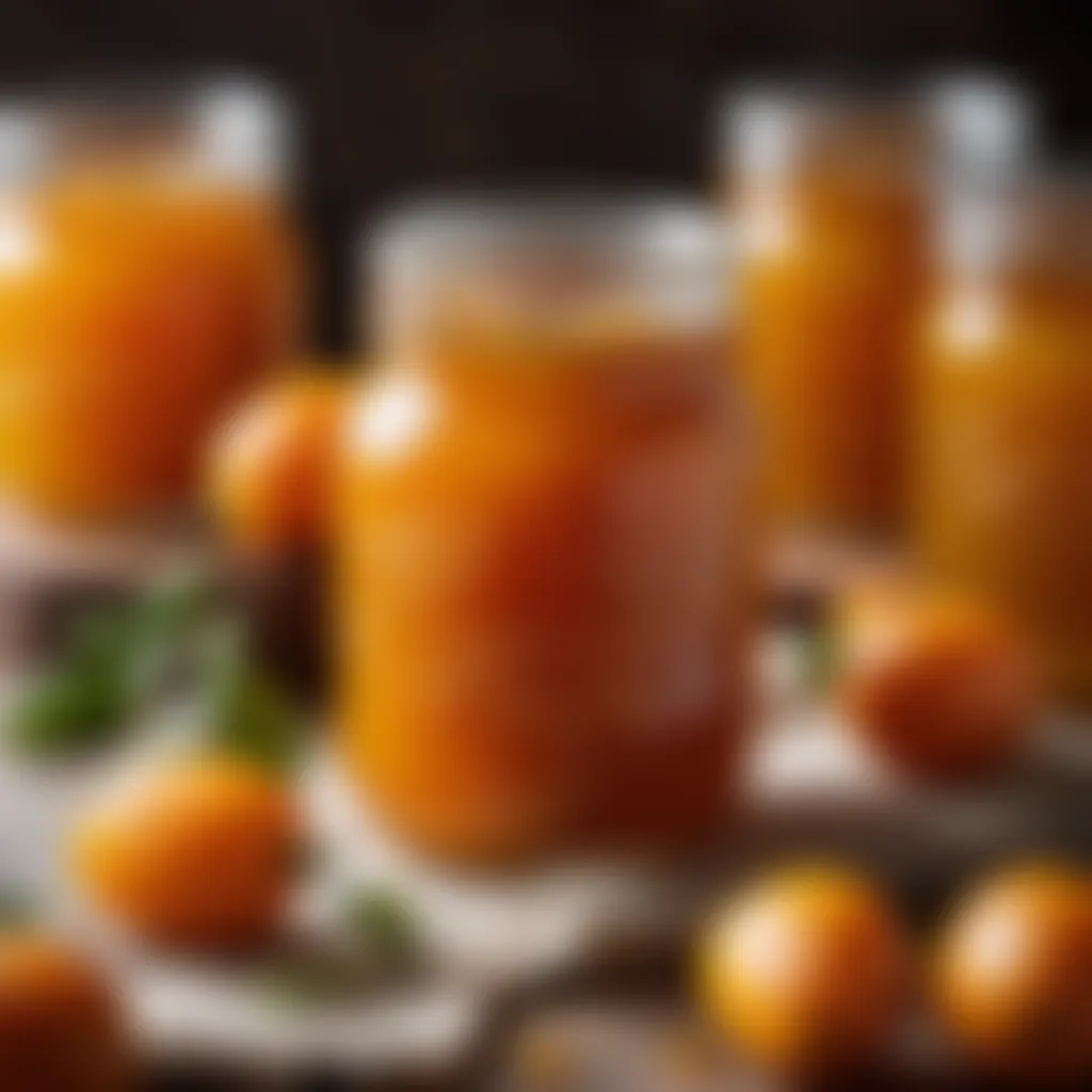 Jar of Homemade Kumquat Marmalade A jar of homemade kumquat marmalade