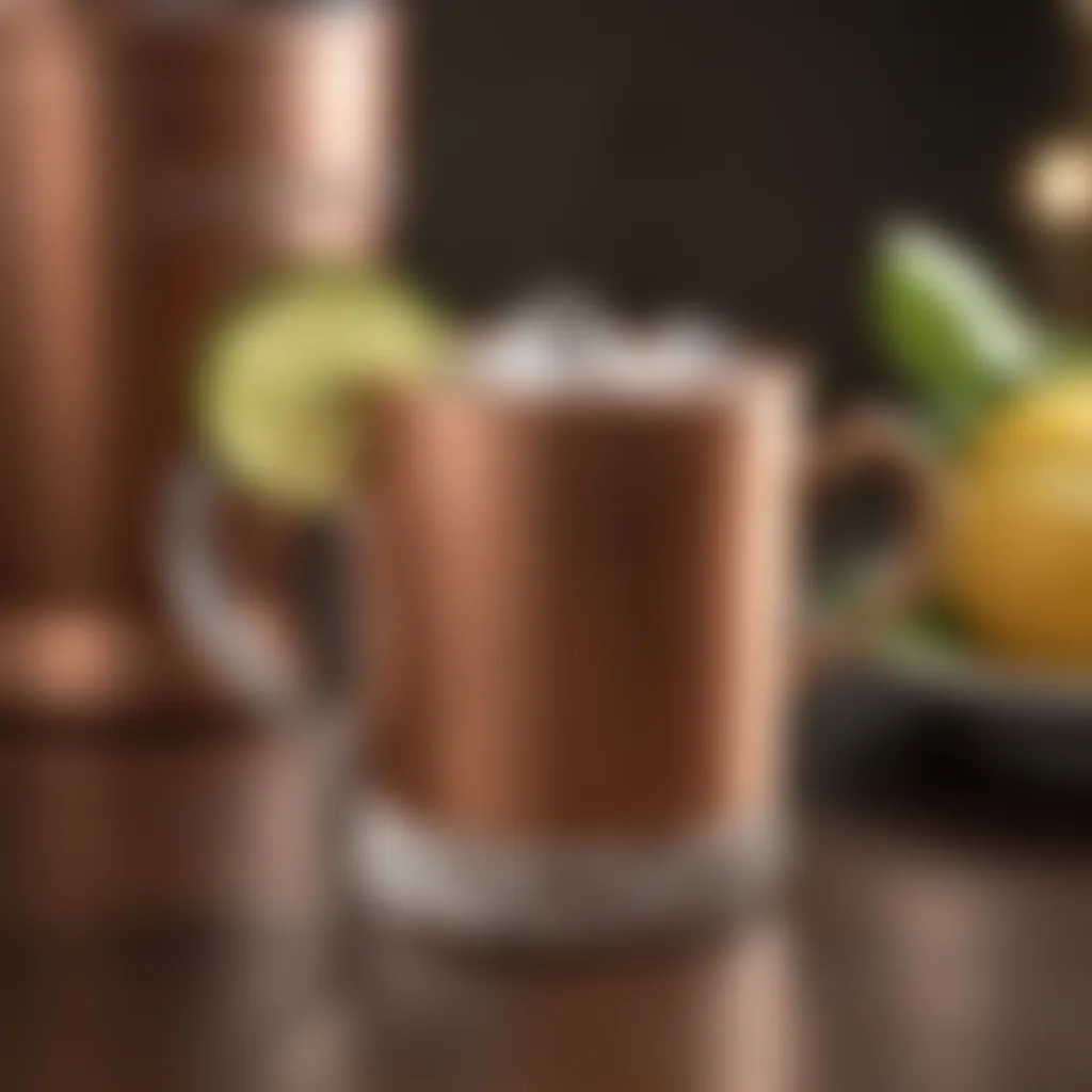 A classic KY Mule cocktail in a copper mug