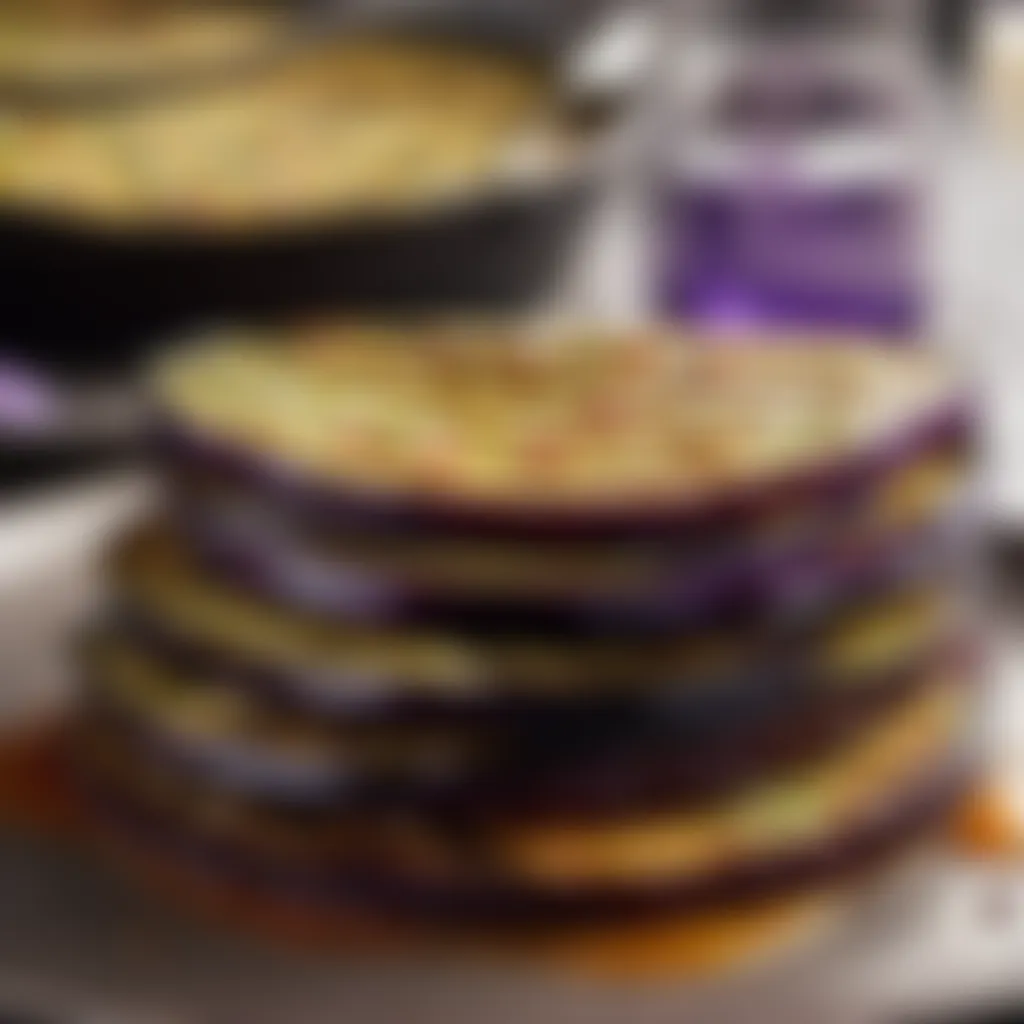 Aubergine Layering Layering Aubergine Slices