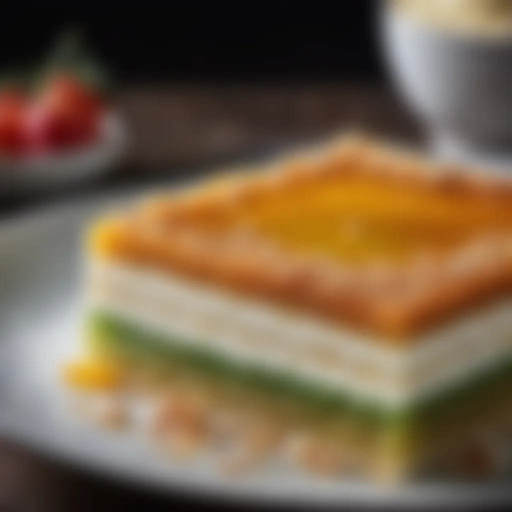 Lebanese Knafeh Filling Layering Lebanese Knafeh filling layering