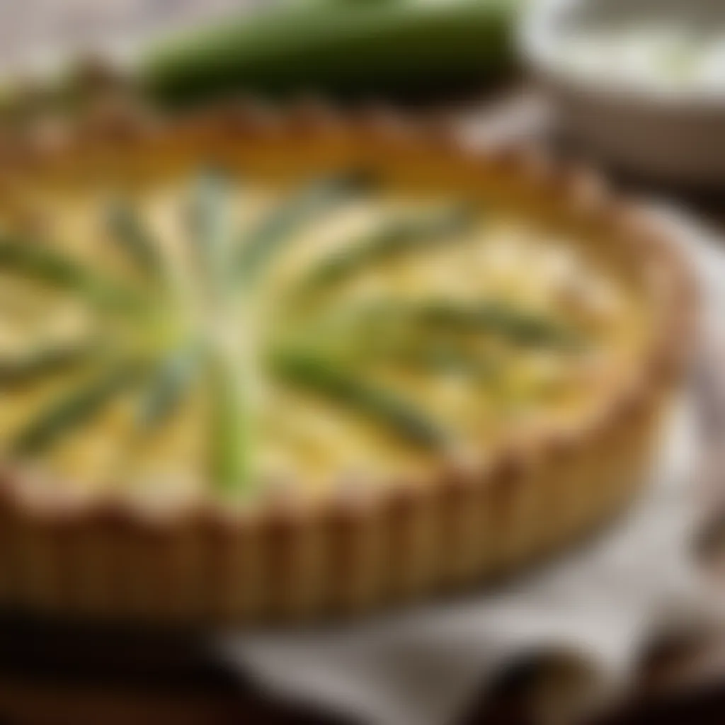 Leek and Goat Cheese Quiche