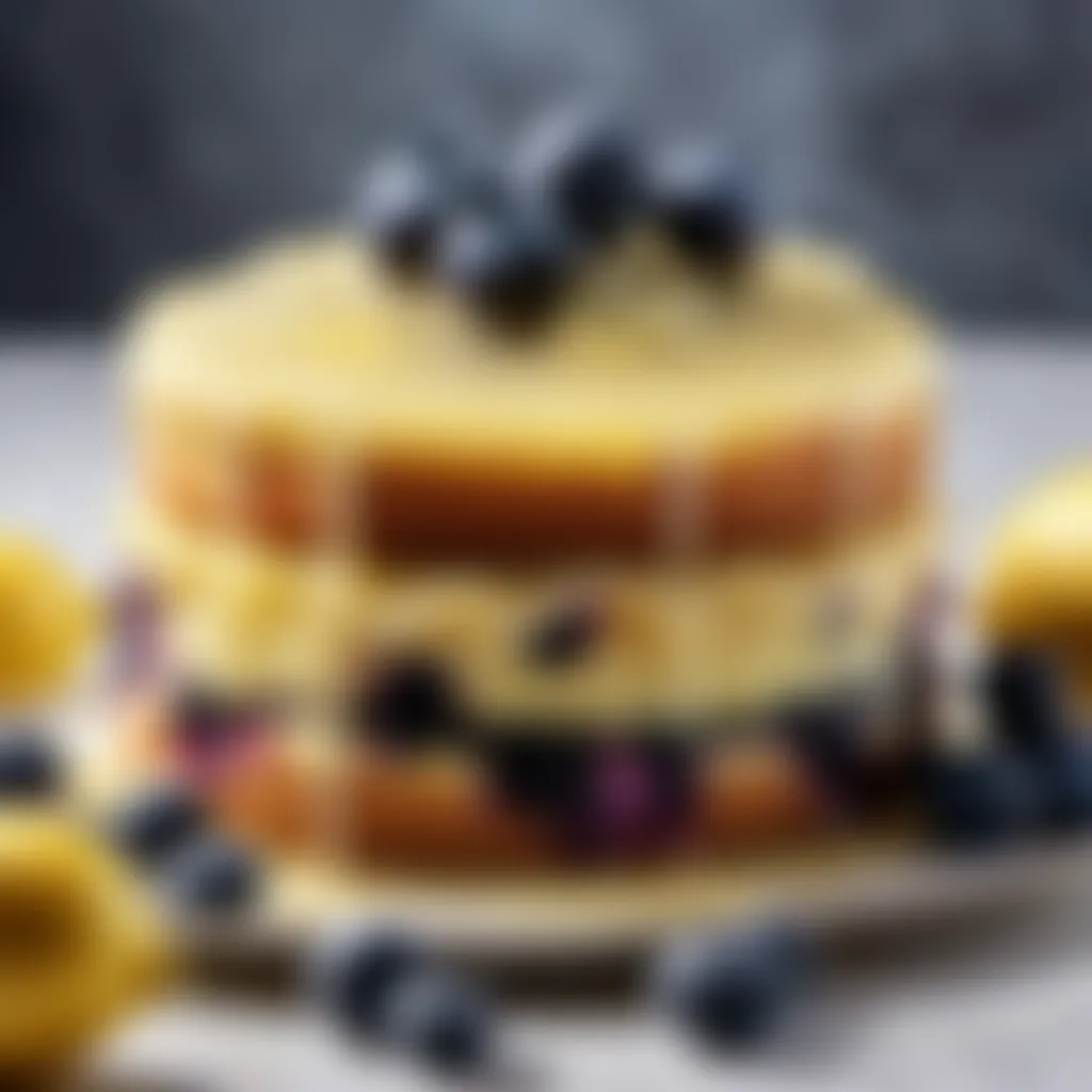 Lemon and Blueberries Intertwined Lemon and Blueberries Intertwined in a Dance of Flavors