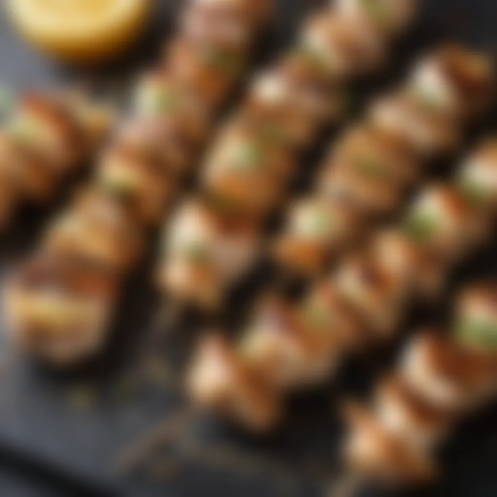 Savory Lemon Garlic Grilled Chicken Skewers