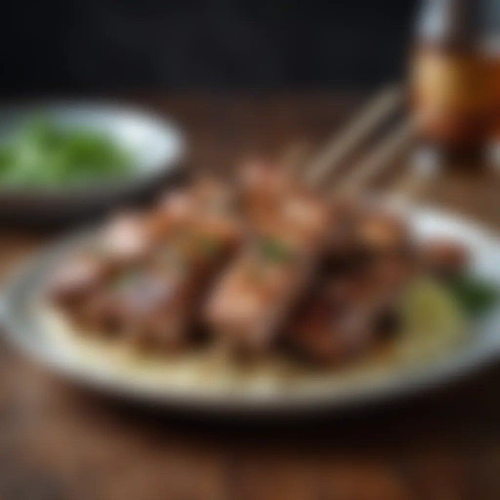 Aromatic Lemongrass Pork Belly Skewers