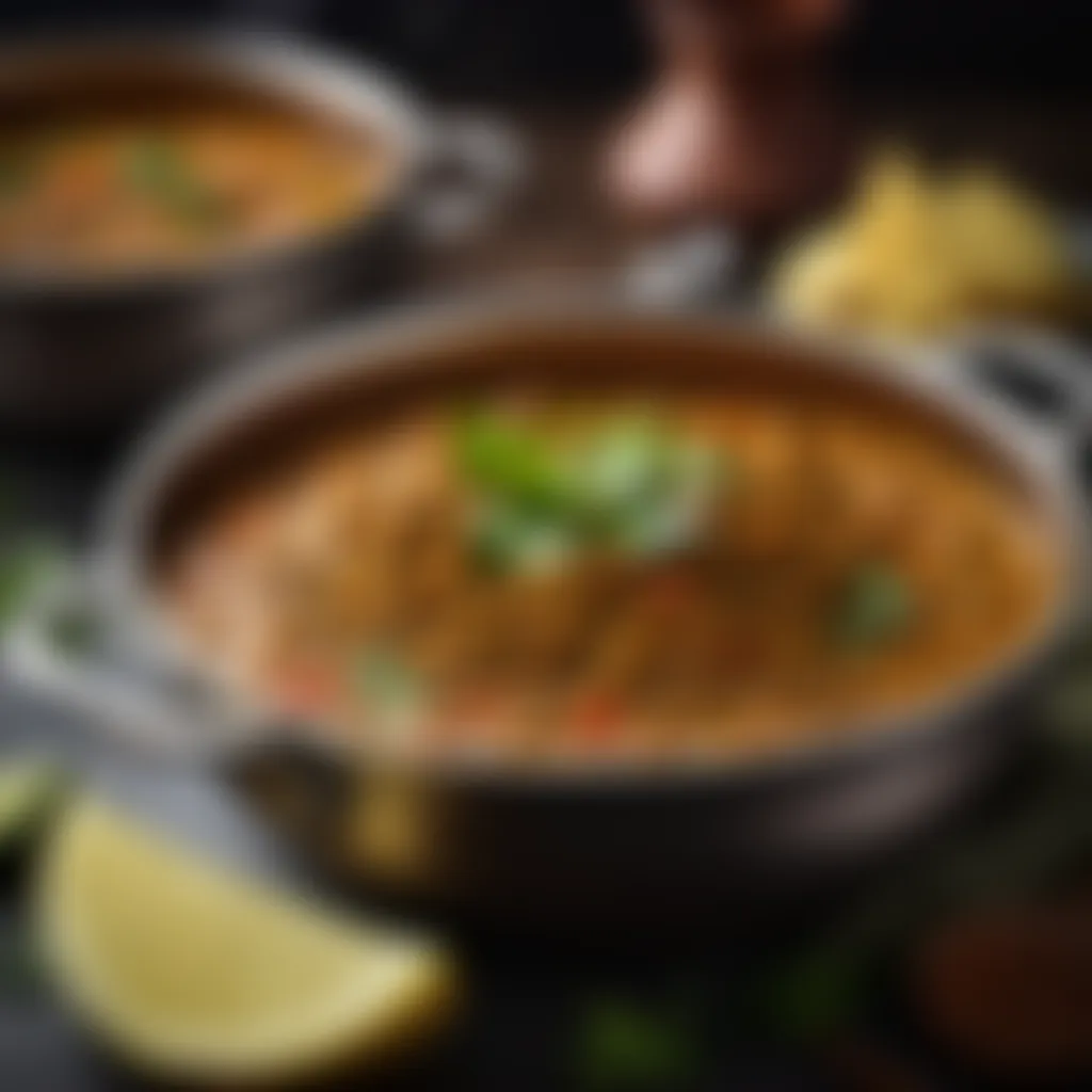 Lentil Curry in a Pot