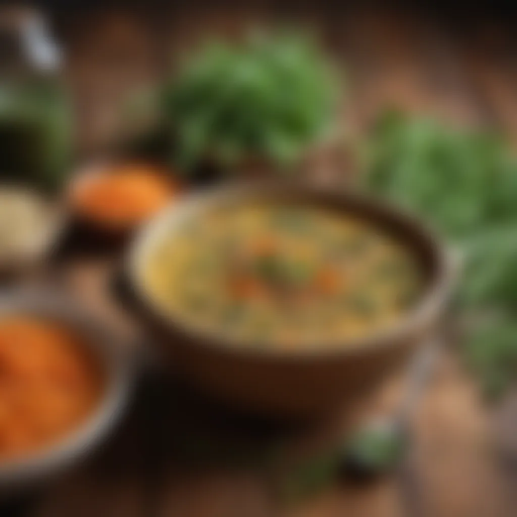 Nourishing Lentil Soup with Fresh Herbs