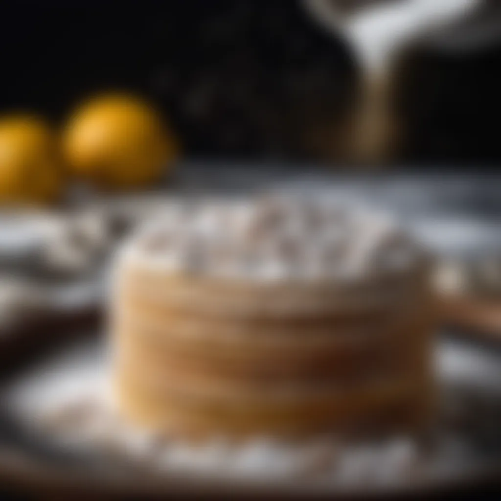 Lgeimat Sprinkled with Powdered Sugar Lgeimat sprinkled with powdered sugar