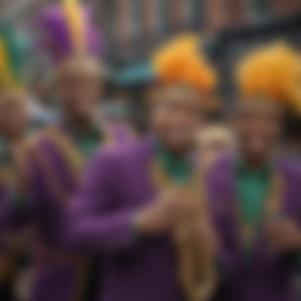 Lively Street Jazz Band during Mardi Gras