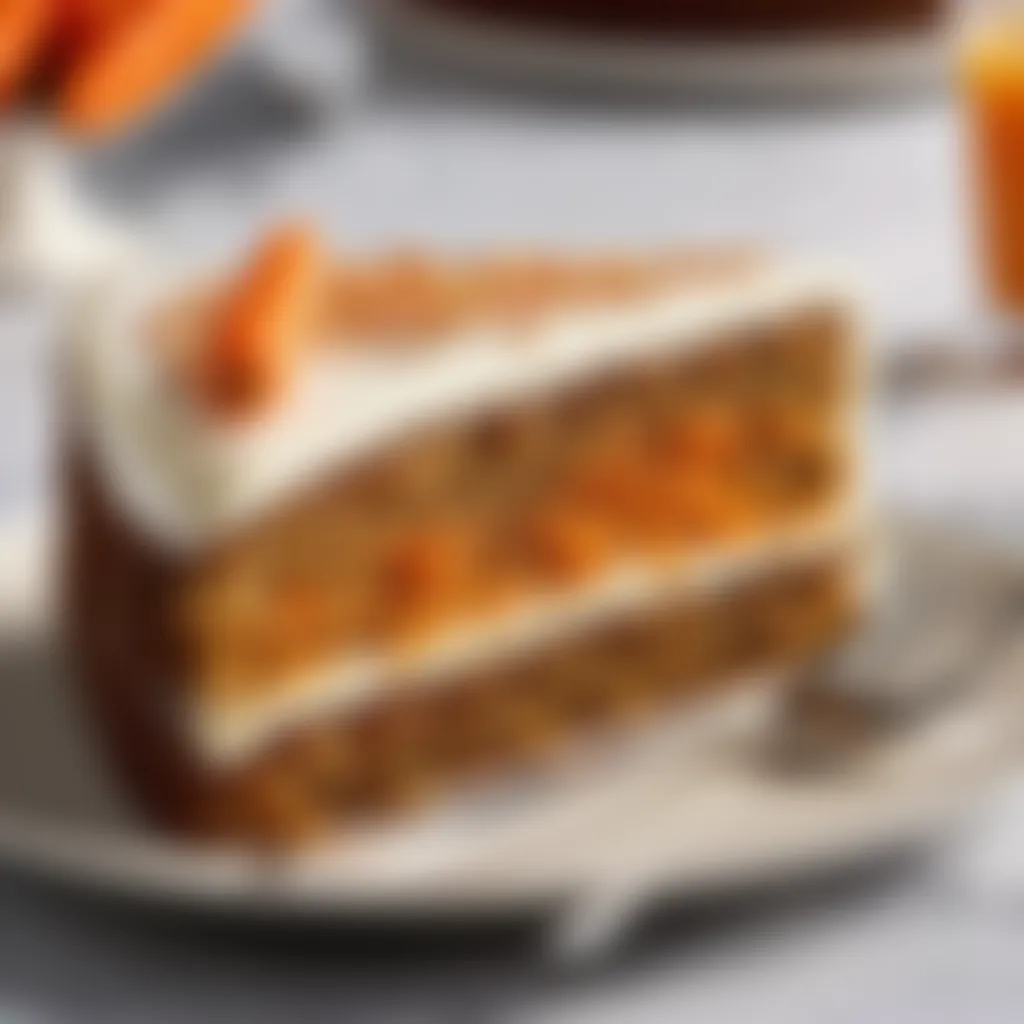 A slice of Lloyds carrot cake