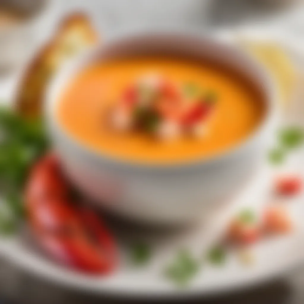 Garnished Lobster Bisque