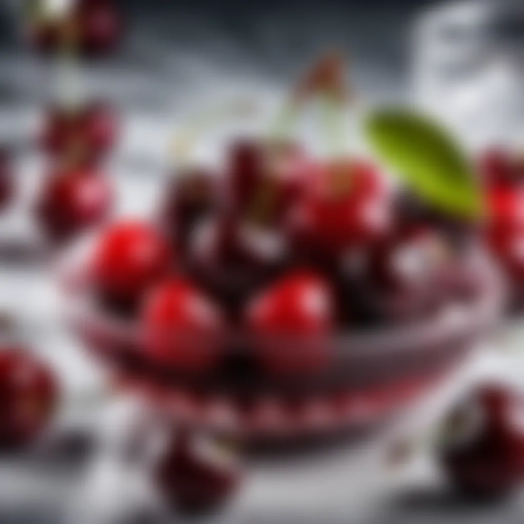 Luxardo cherries submerged in aromatic syrup