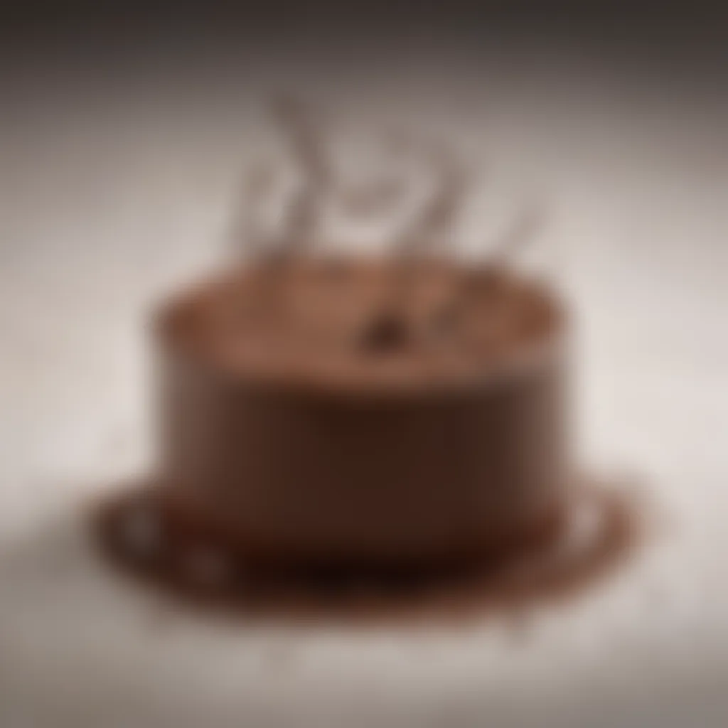 Artistic Dark Chocolate Shavings for Decadent Mousse Luxurious Dark Chocolate Shavings for Coconut Milk Mousse