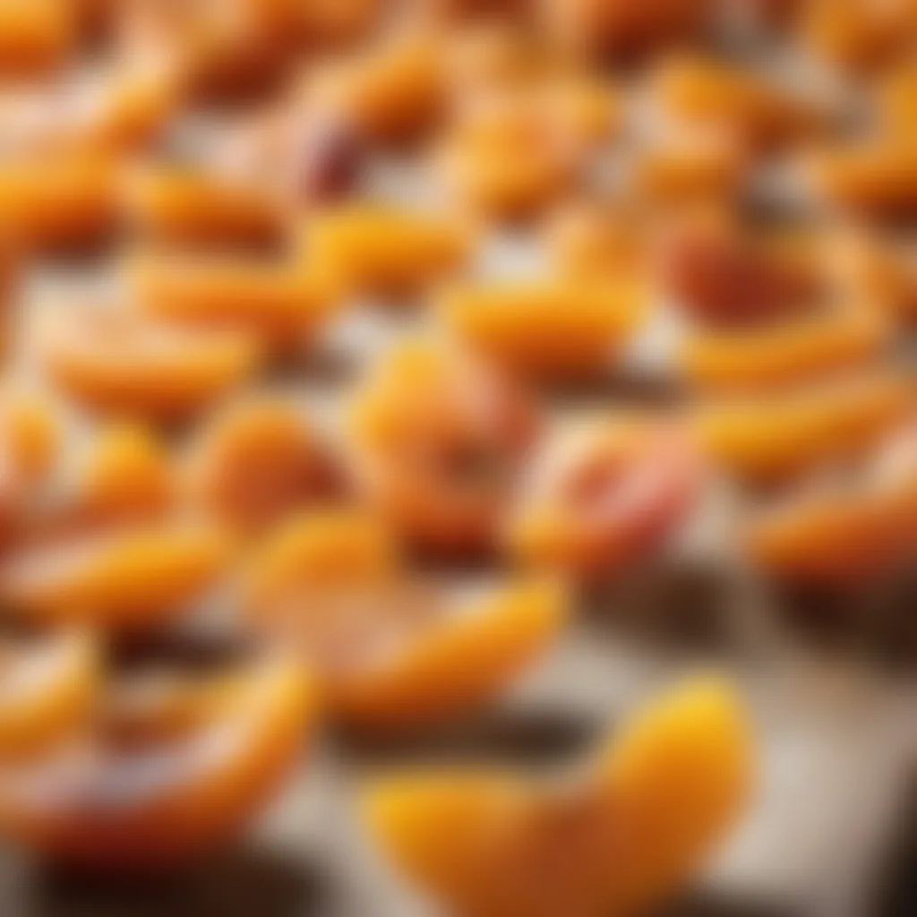 Luxurious dried apricots selection